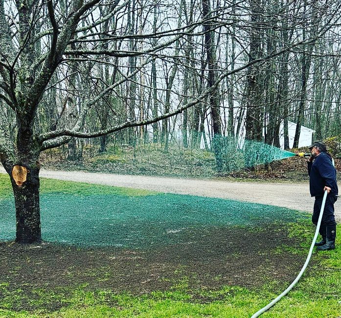 Municipal hydroseeding project in Maine