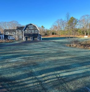 Hardscape and lawn project in Maine