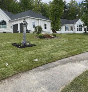 Landscaping project in Kennebunk, Maine