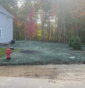 Hydroseeding project in Southern Maine