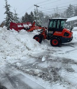 Commercial snow plowing project
